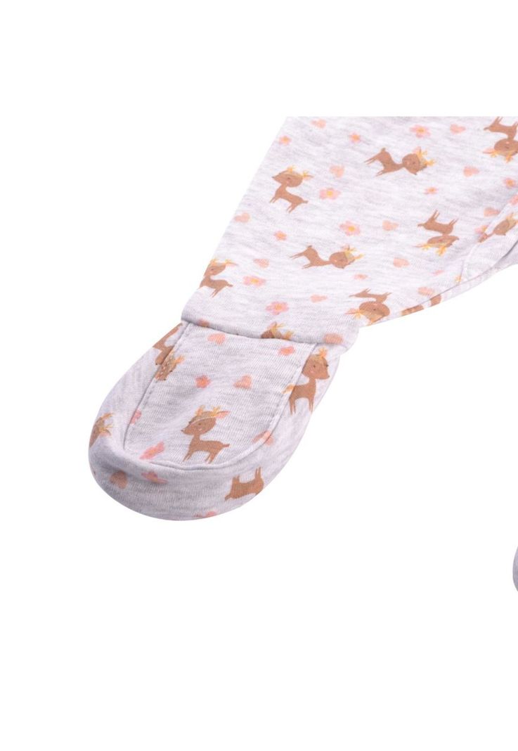 Pijama Osito Bebé Niña Gris claro Pillin-2