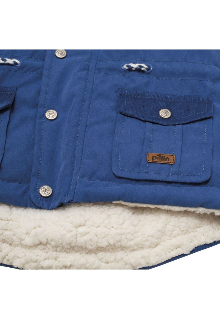 Chaqueta Bebé Niño Azul Pillin-3