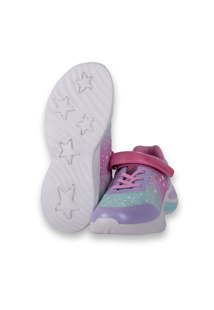 Zapatillas Luces Niña Lila Pillin-1