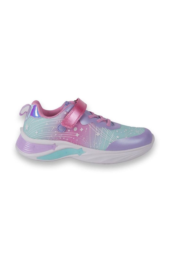 Zapatillas Luces Niña Lila Pillin-2
