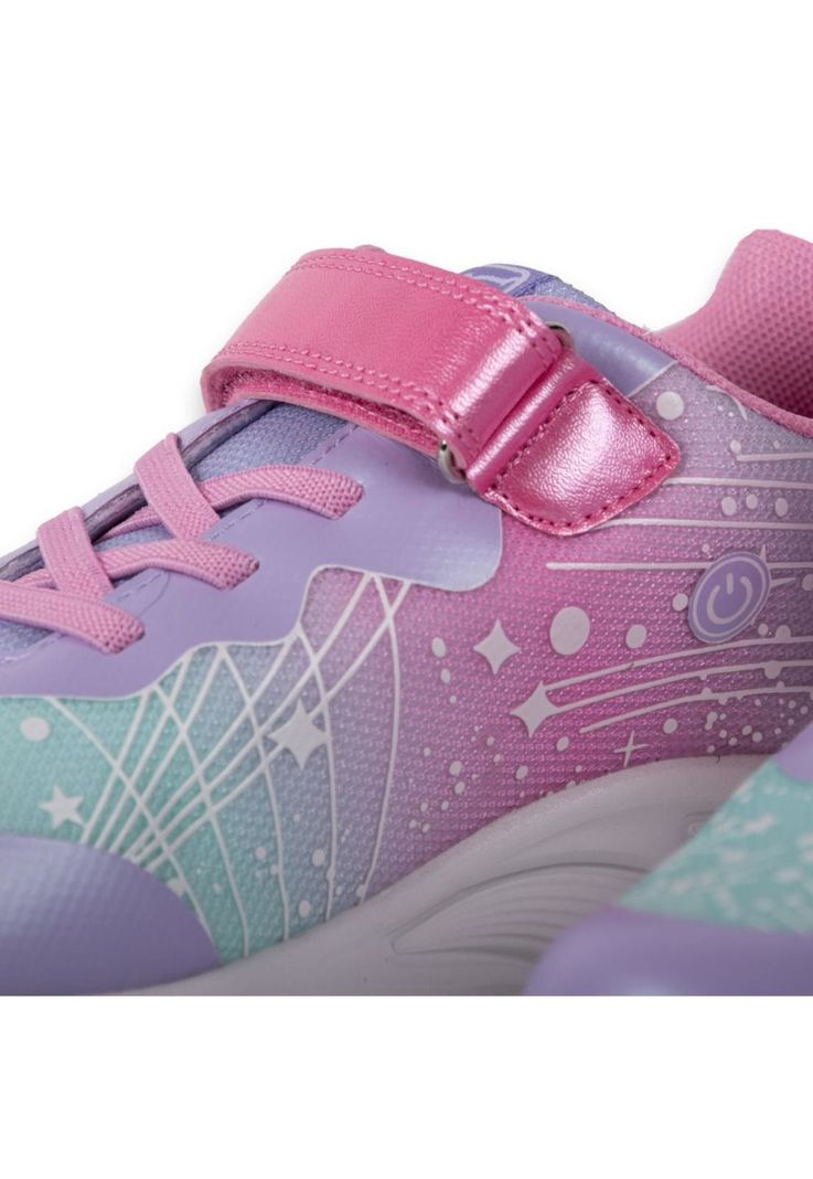 Zapatillas Luces Niña Lila Pillin-4