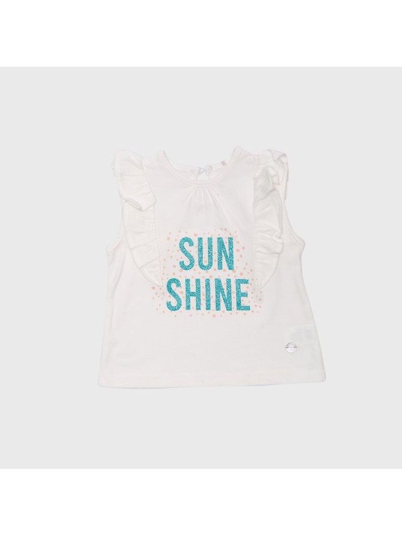 Polera Manga Corta Bebe Nina Crudo Pillin