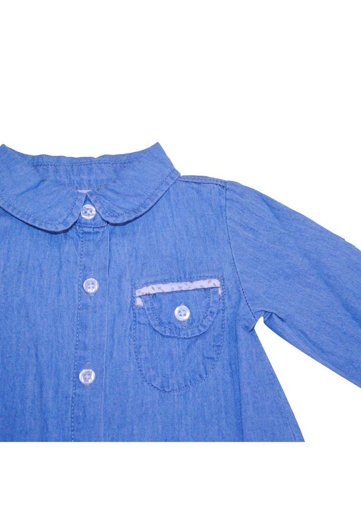 Camisa Bebe Niña Azul Pillin-1