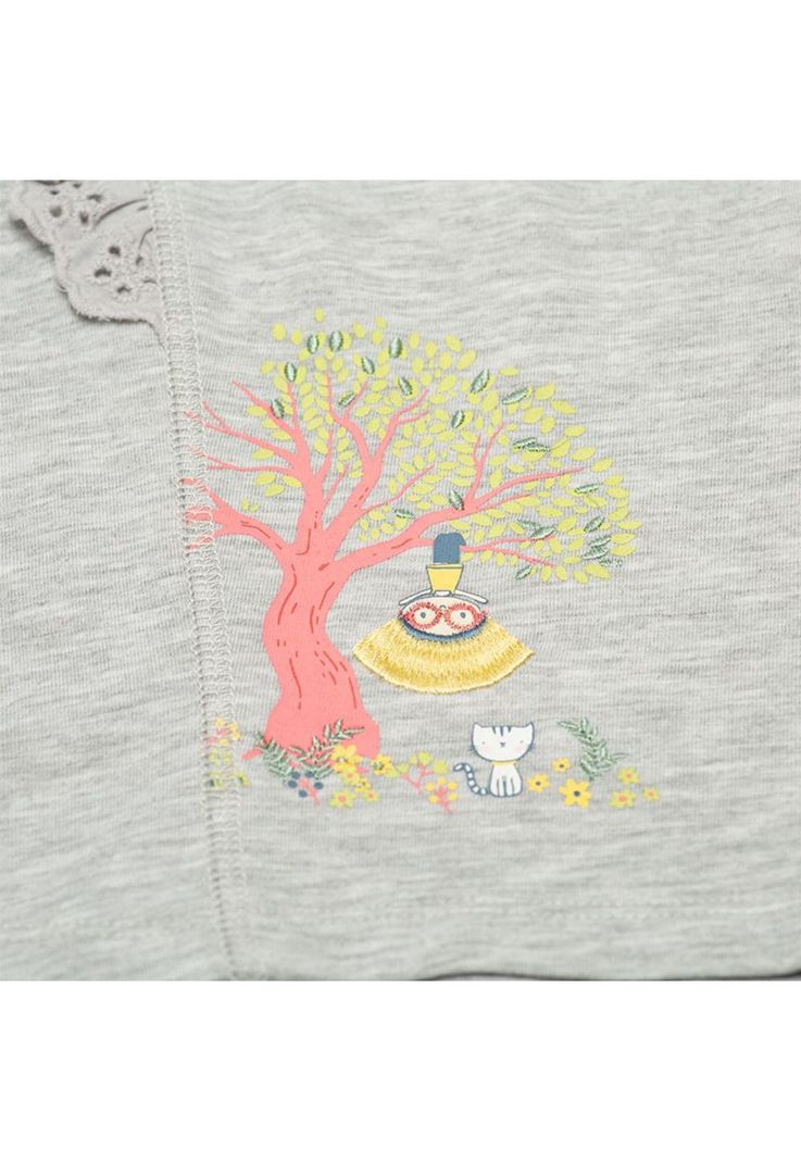 Polera Bebé Niña Gris Claro Pillin-1