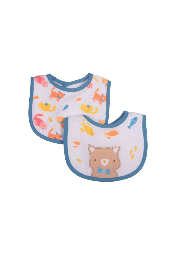  Set 2 Pzas Babero Bebe Niño Multicolor Pillín-0