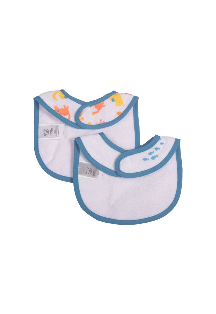  Set 2 Pzas Babero Bebe Niño Multicolor Pillín-1