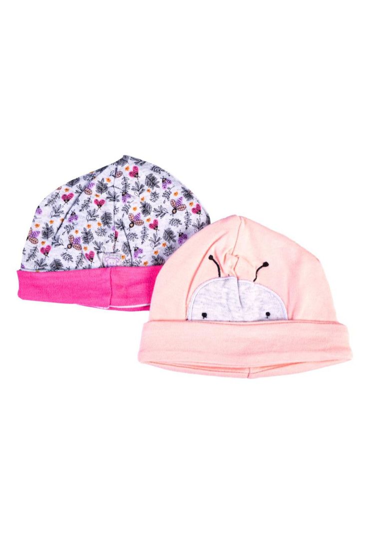 Set 2 Pzas Gorro Bebé Niña Multicolor Pillin-0