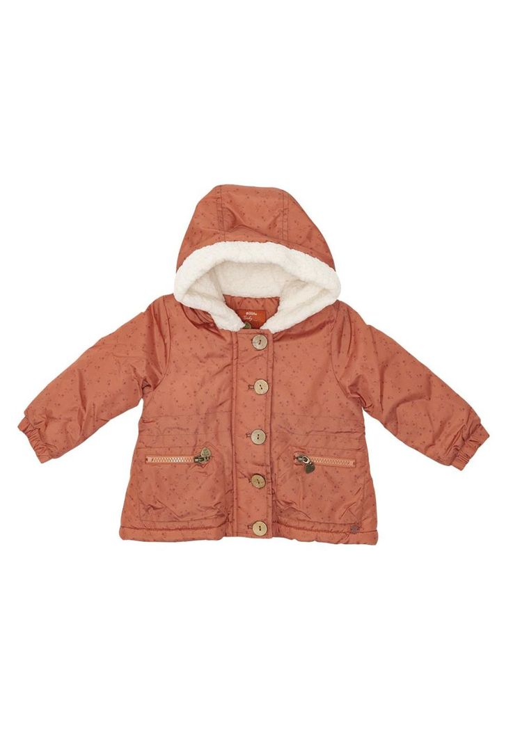 Chaqueta Bebé Niña Naranja Pillin-0
