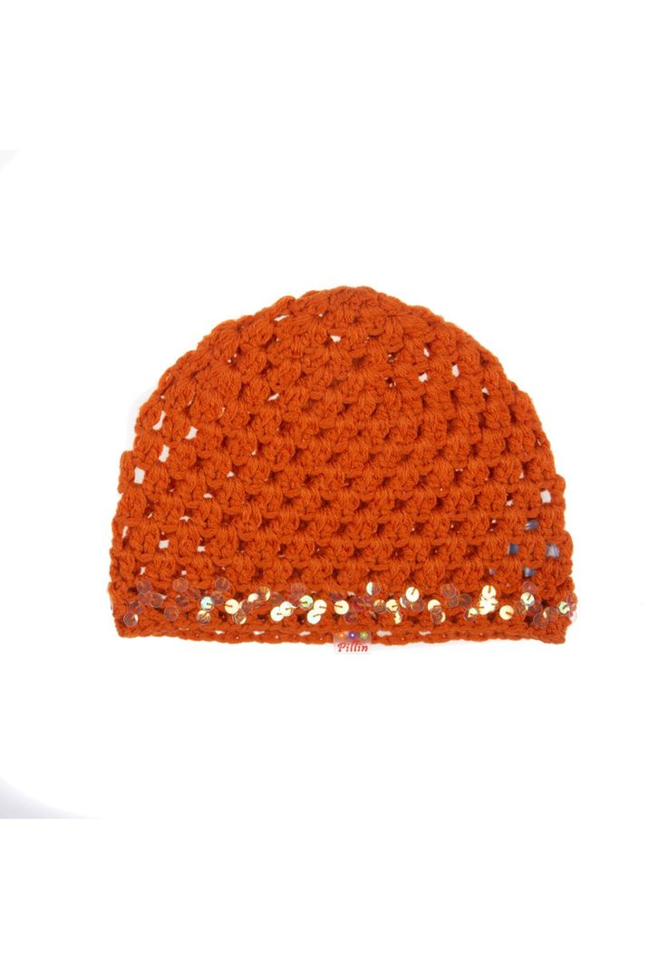 Gorro Bebe Niña Naranjo Pillín-0