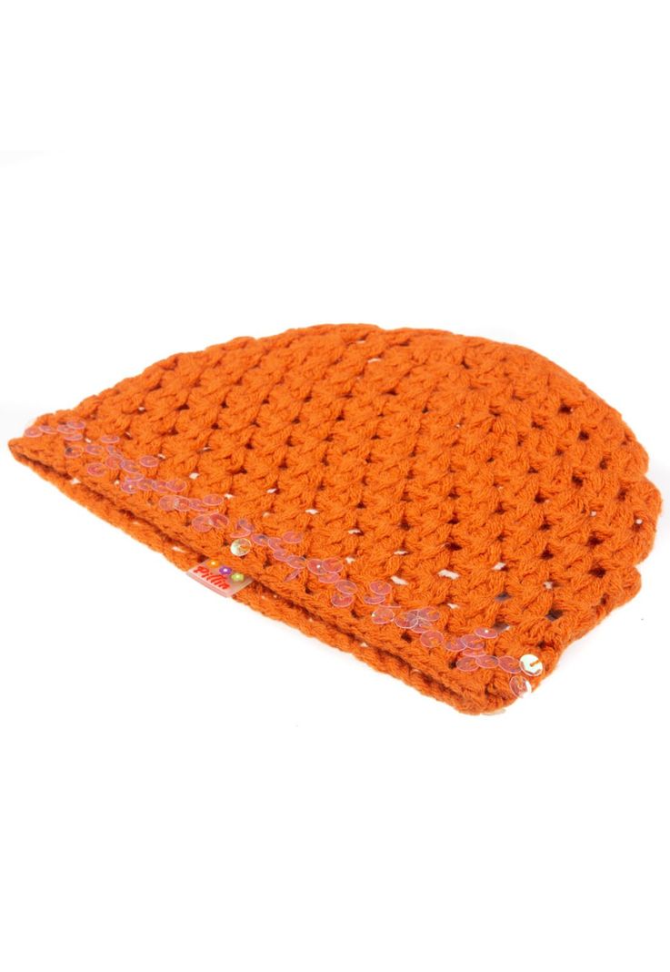Gorro Bebe Niña Naranjo Pillín-2