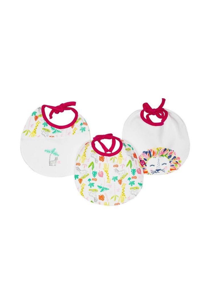 Babero Gamuza Pack X3 Bebe Nino Multicolor Pillin Diseno 1