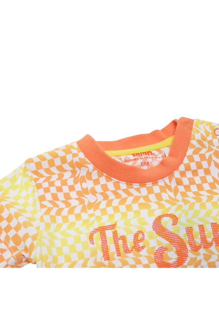 Polera Bebé Niño Naranja Pillin-3