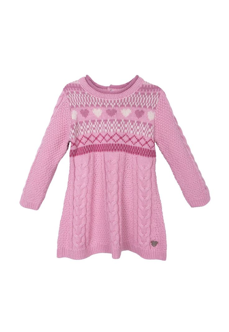 Vestido Pillin Rosado Nina (PVD922-26RSO) 0 A 3 Meses