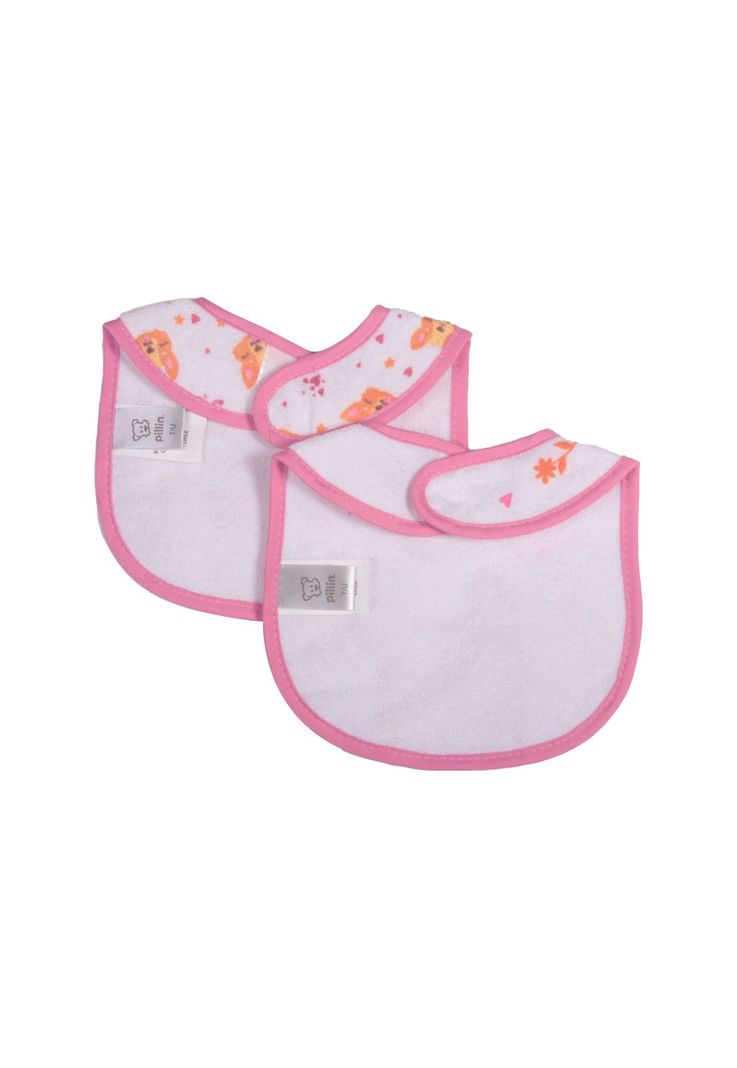  Set 2 Pzas Babero Bebe Niña Multicolor Pillín-1