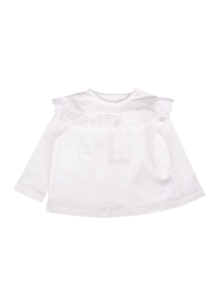 Polera Bebe  Blanco Pillin ( PVB615-25CRU )-0