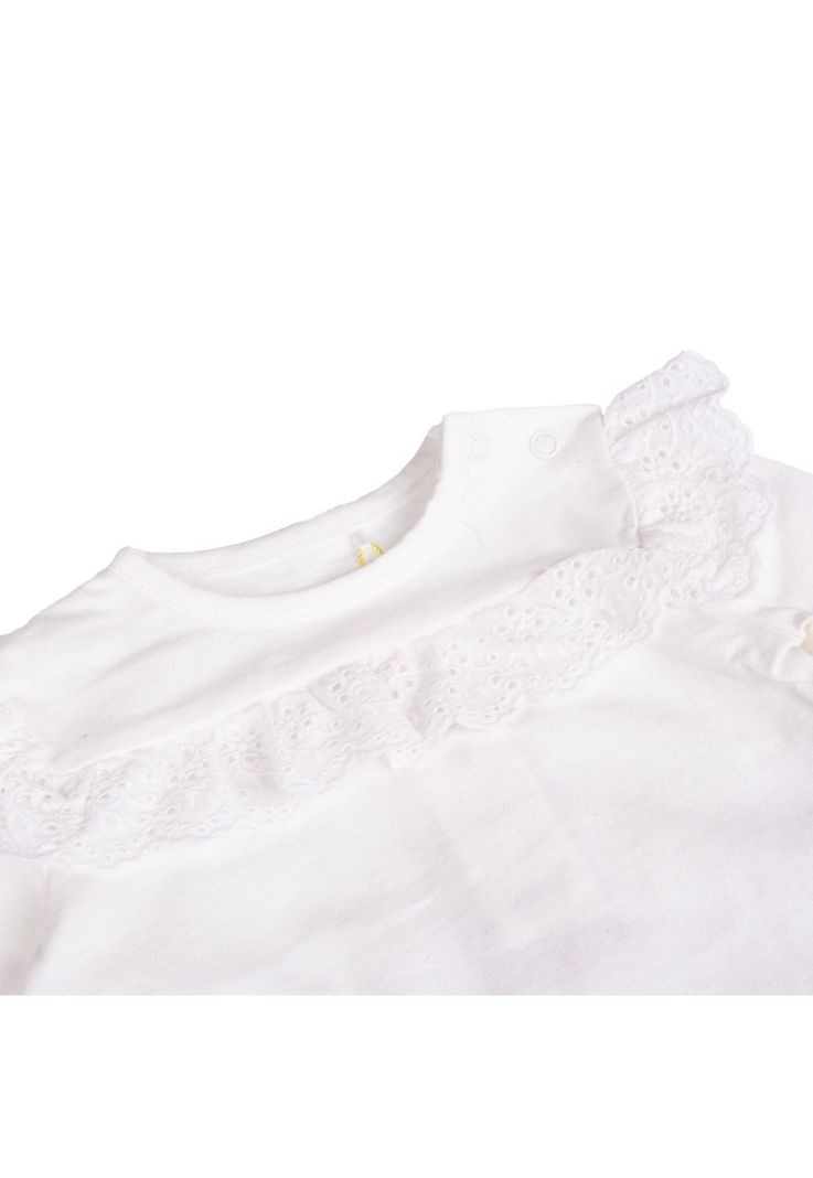 Polera Bebe  Blanco Pillin ( PVB615-25CRU )-1