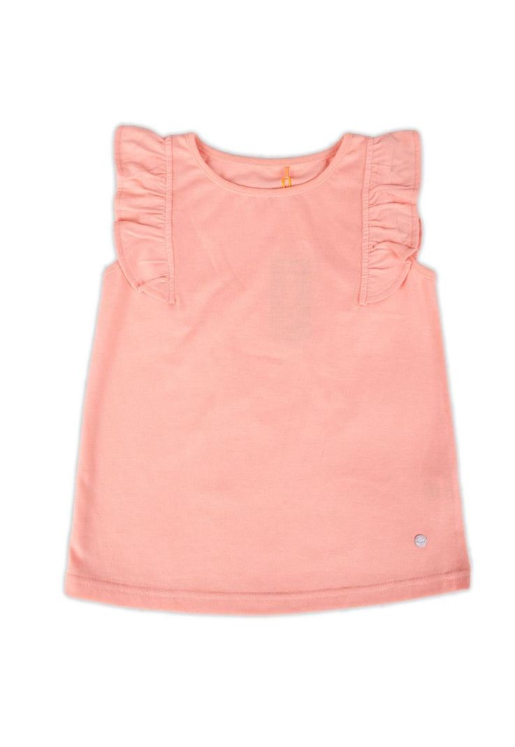 Polera Manga Corta Niña Durazno Pillin-0