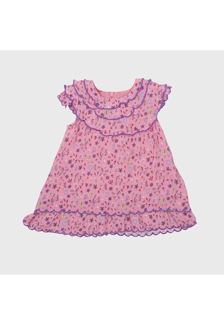 Vestido Bebé Niña Rosado Pillin-0