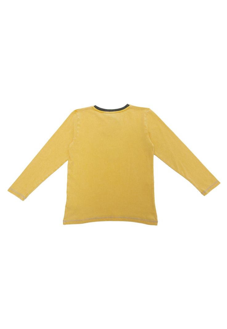 Polera Manga Larga Niño Mostaza Pillin-2