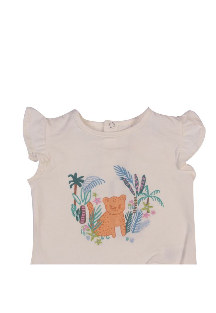 Polera Bebe Niña Blanco Pillin-3