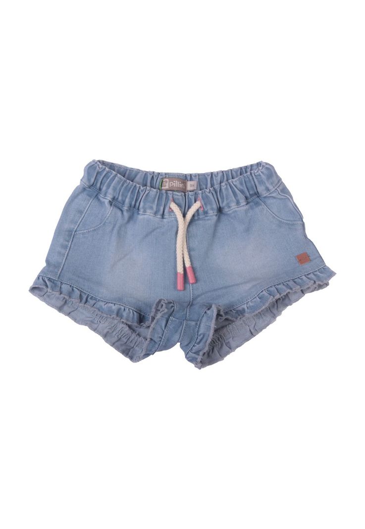 Short Bebe Niña Celeste Pillin-0