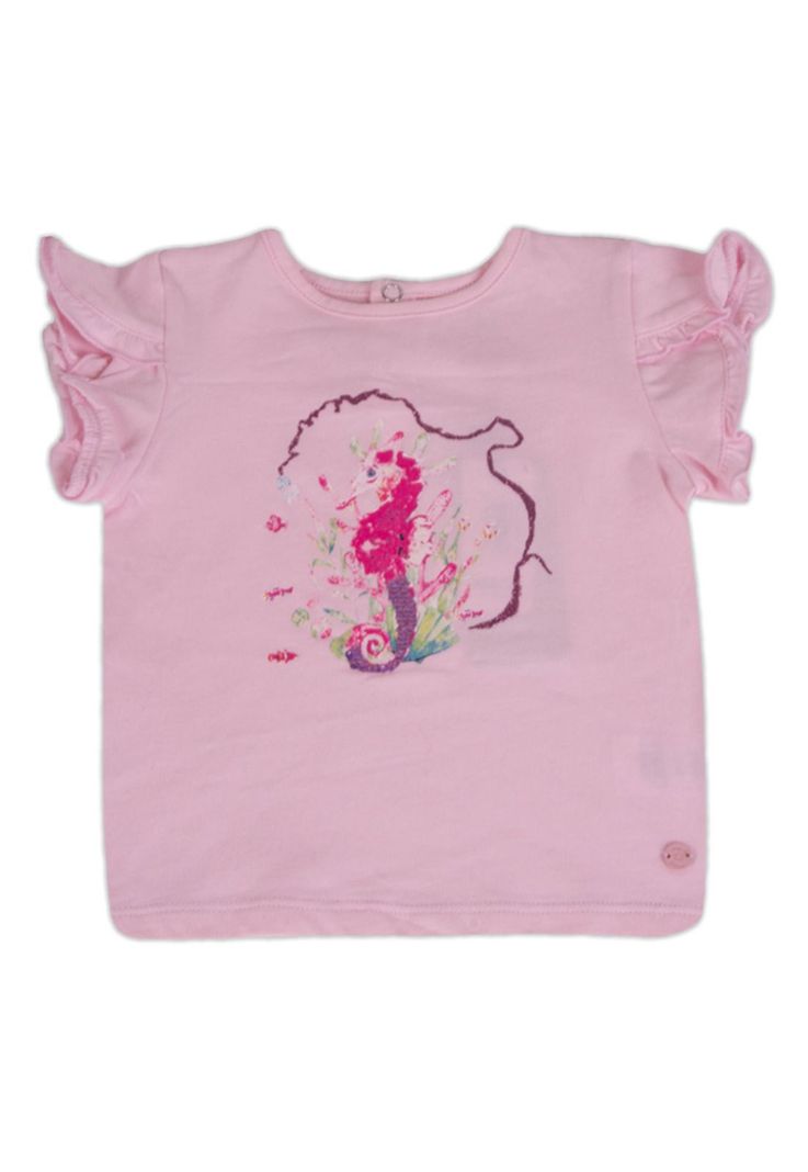 Polera Bebe Niña Rosado Pillin-0