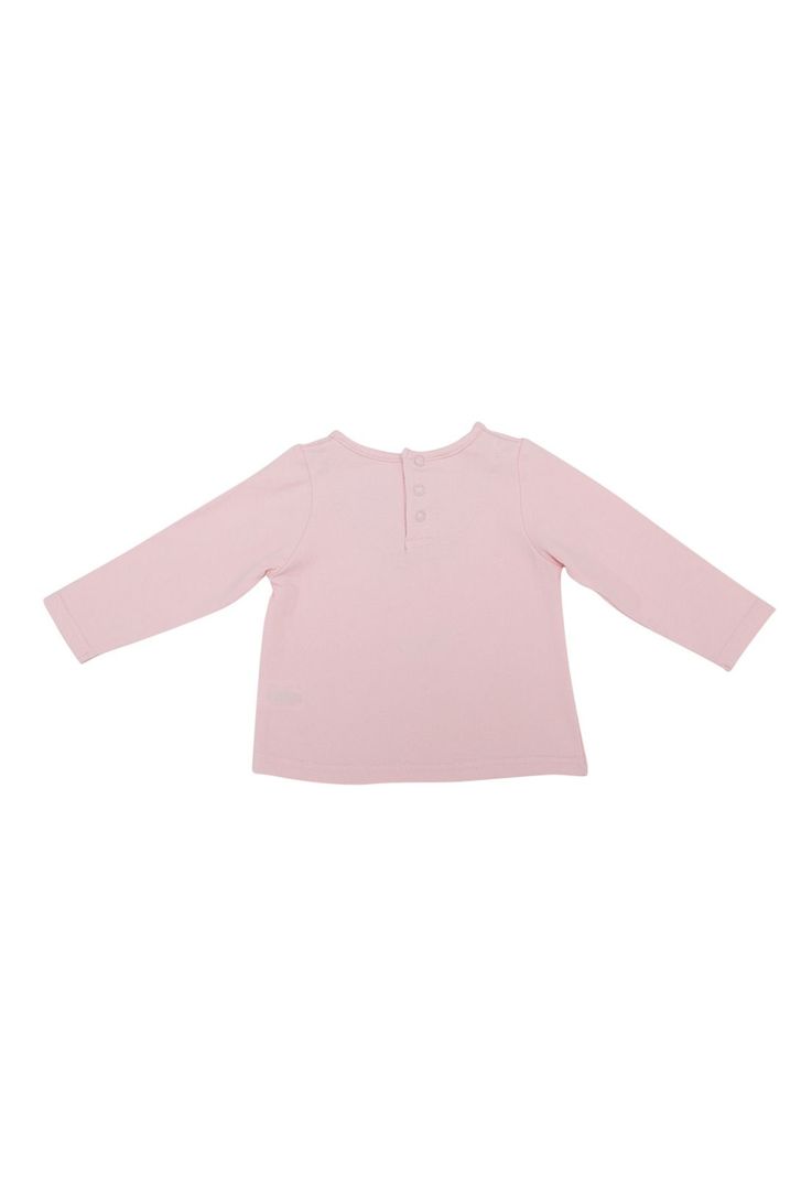 Polera Manga Larga Bebé Niña Rosado Pillin-1