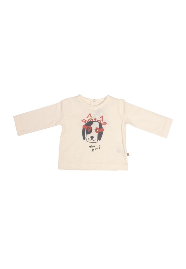 Polera Manga Larga Bebé Niño Crudo Pillin-1