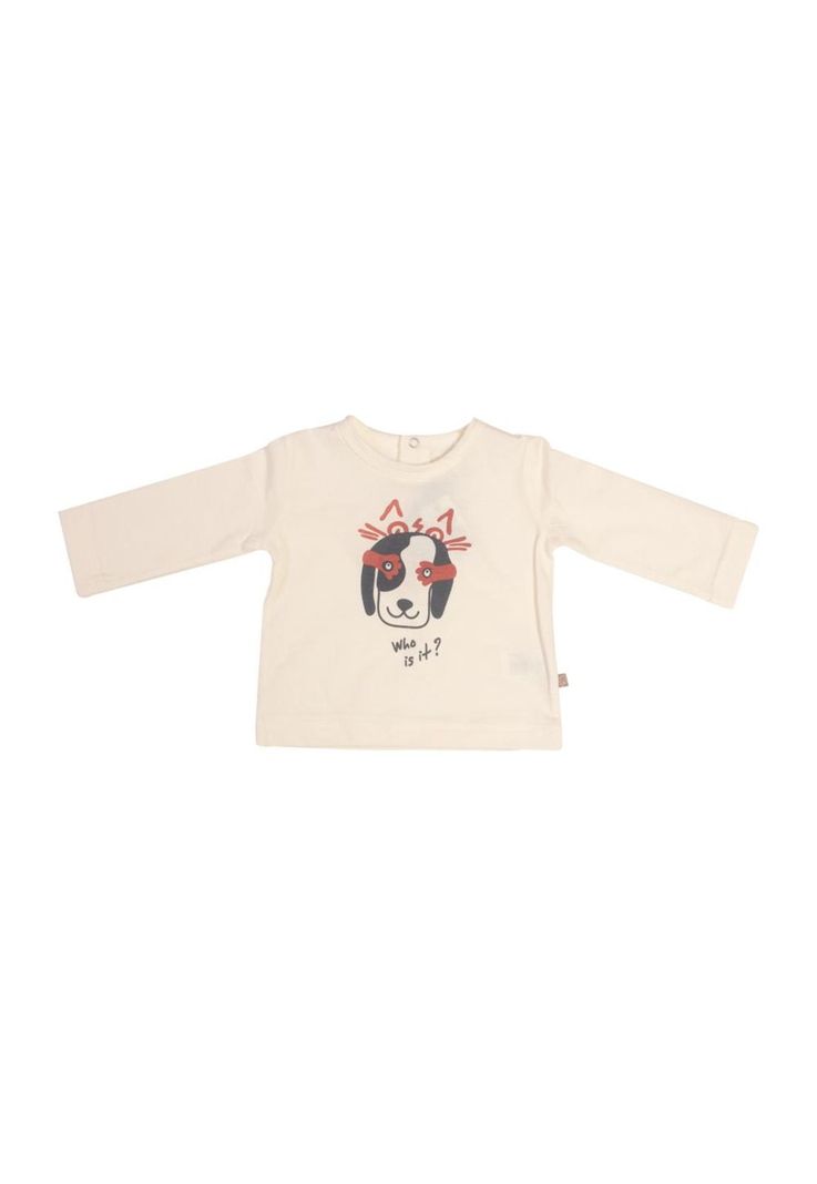 Polera Manga Larga Bebé Niño Crudo Pillin-0