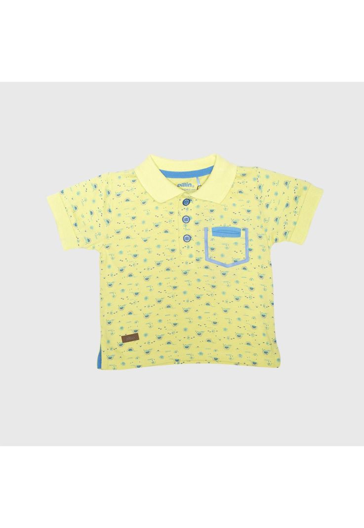 Polera Bebé Niño Amarillo Pillin-0
