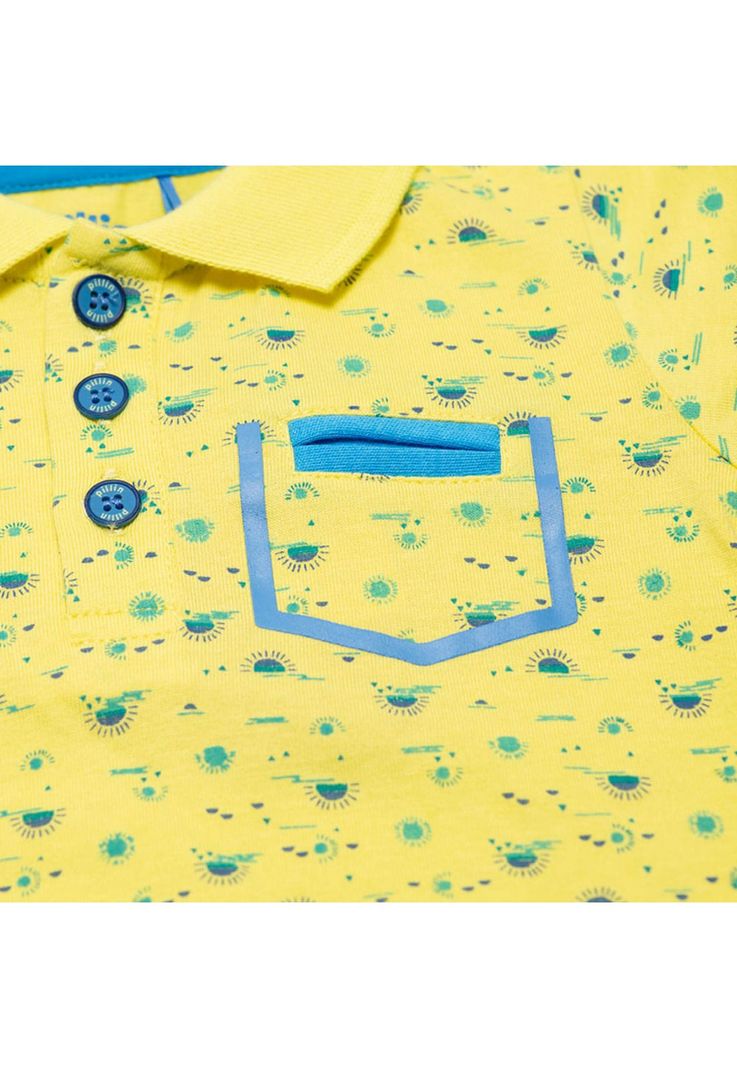 Polera Bebé Niño Amarillo Pillin-1