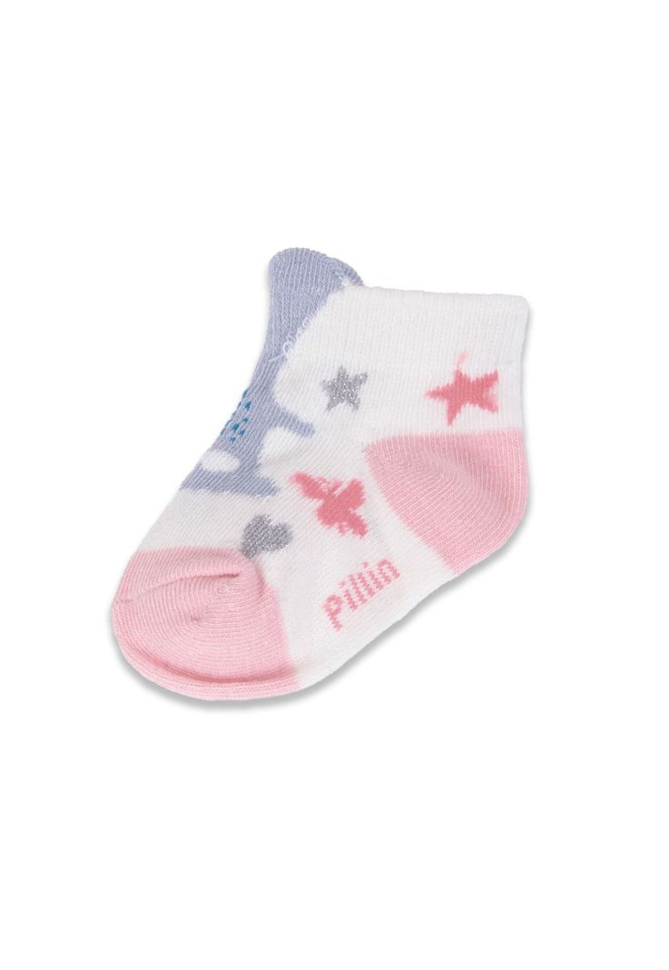 Pack 3 Pzas Calcetines Bebé Niña Multicolor Pillin-3