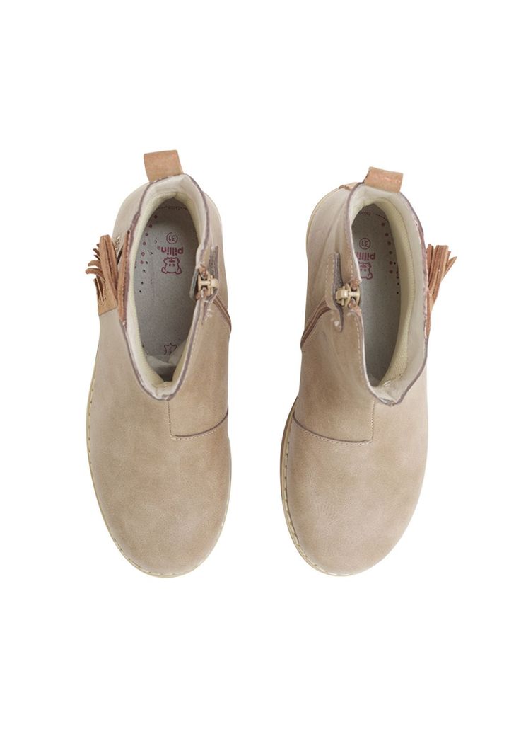 Botín Niña Beige Pillin-1
