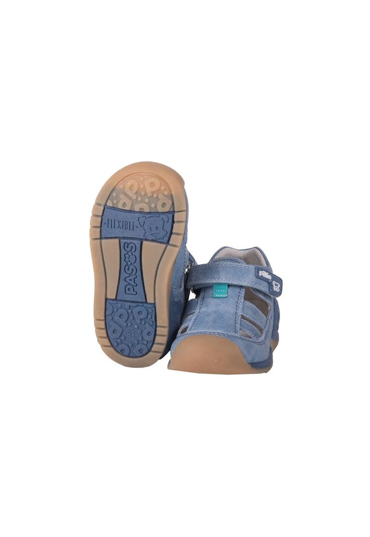 Sandalias Pasos Bebe Niño Celeste Pillin (PZA205-24CEL)-1