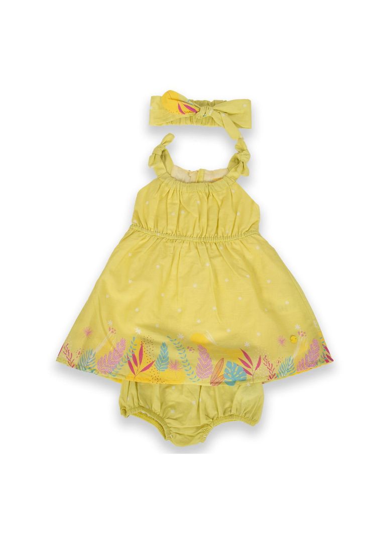 Vestido Bebé Niña Amarillo Pillin-1