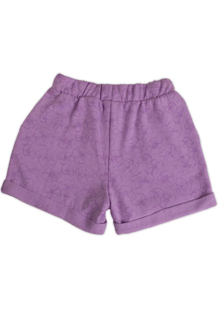 Short Franela Niña Lavanda Pillin-2
