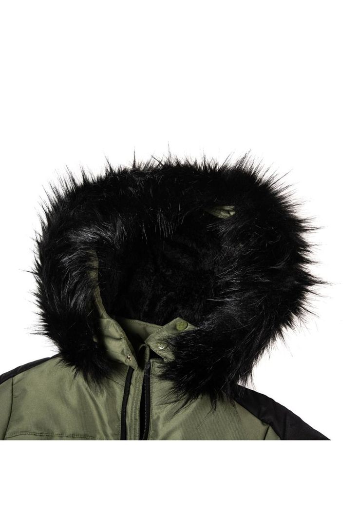 Parka con  Capucha Niño Verde Pillin-1