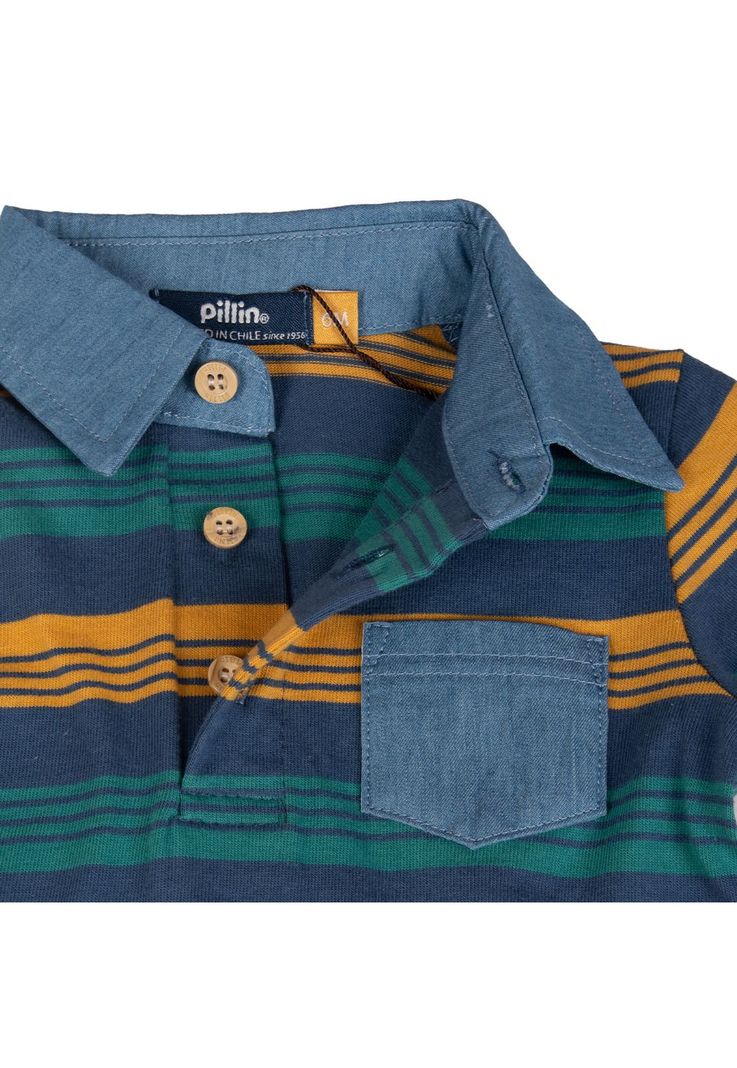 Polera Bebe  Azul Pillin ( PVB618-25AZU )-1