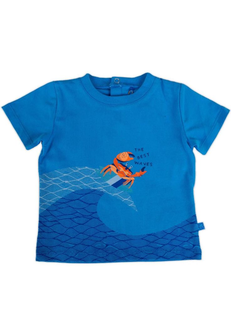 Polera Bebe Niño Azul eléctrico Pillin-0