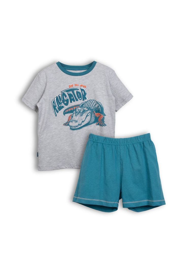 Pijama Nino Melange Pillin (PVC406-25MLG) Gris 4 anos
