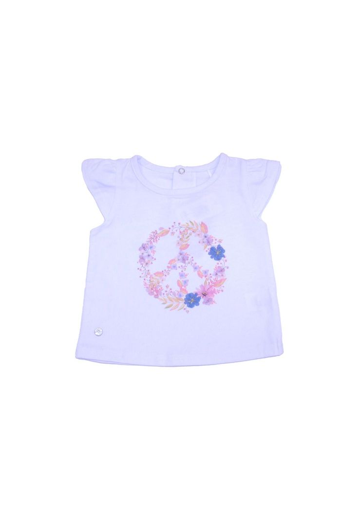 Polera Bebe Niña Blanco Pillin-0