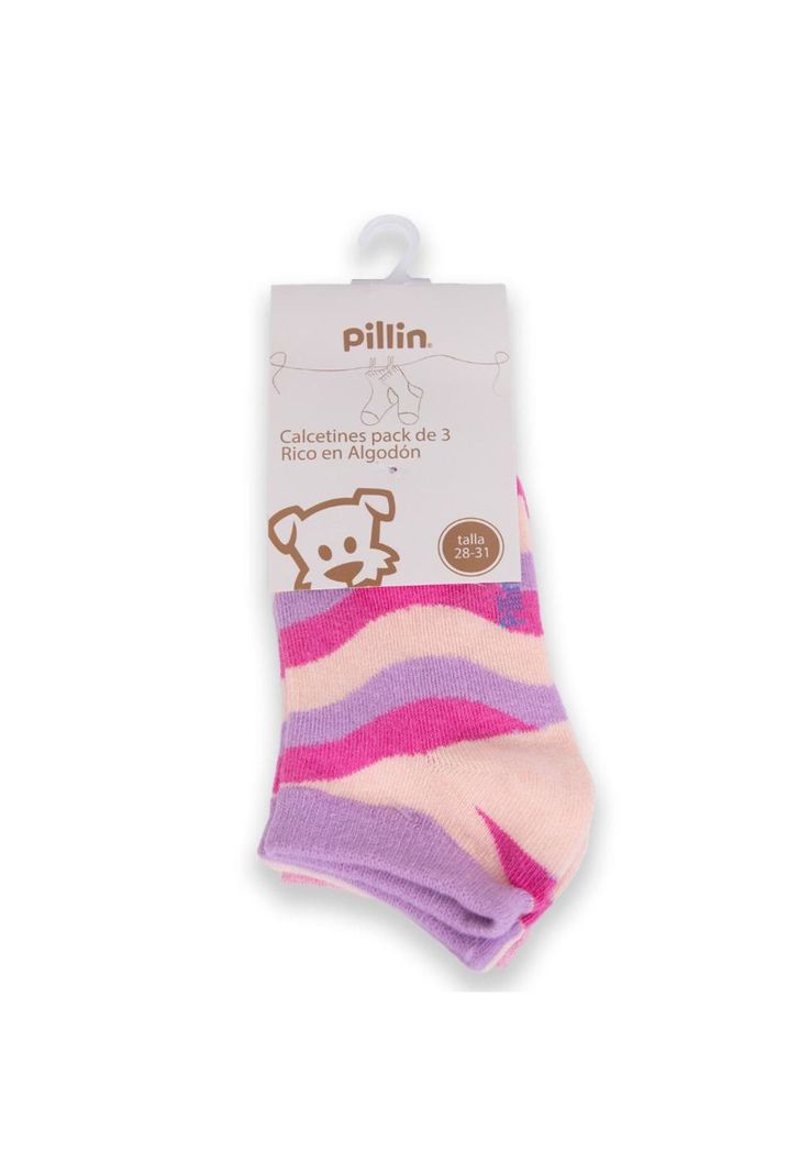 Calcetin Nina Multicolor Pillin 32