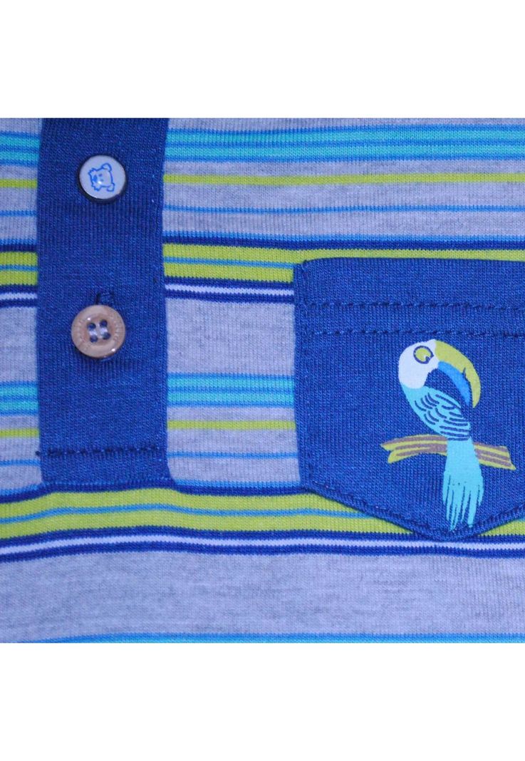 Polera Bebe Niño Gris claro Pillin-2