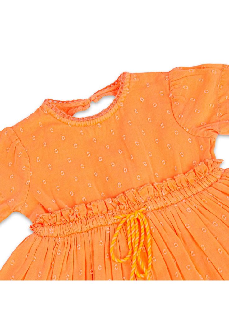Vestido Bebe Niña Naranja Pillin-2
