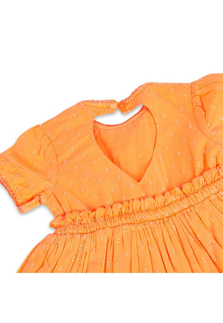 Vestido Bebe Niña Naranja Pillin-4