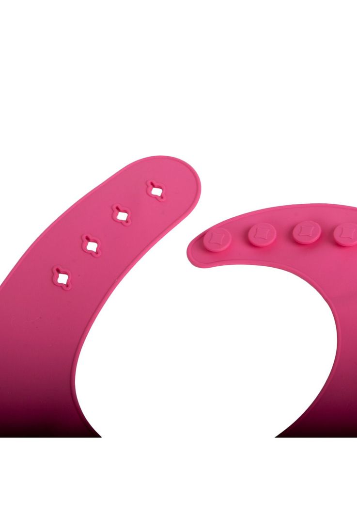 Set Babero y cubiertos Bebé Niña Fucsia Pillin-2