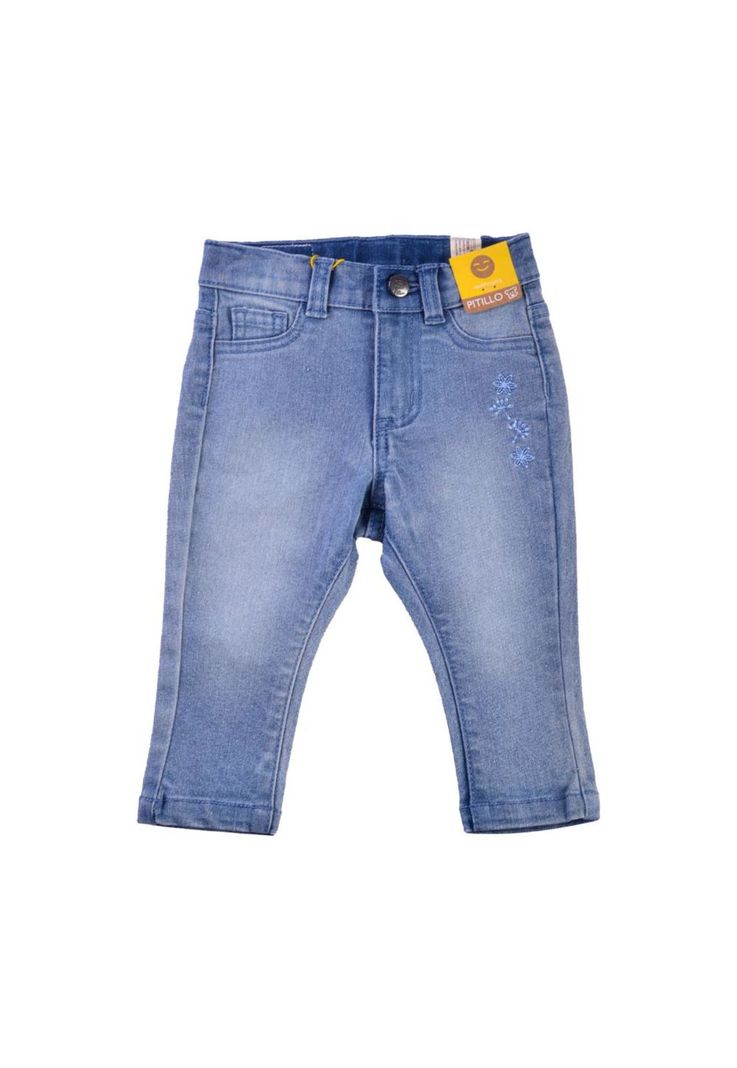 Jeans Bebé Niña Celeste Pillin-0