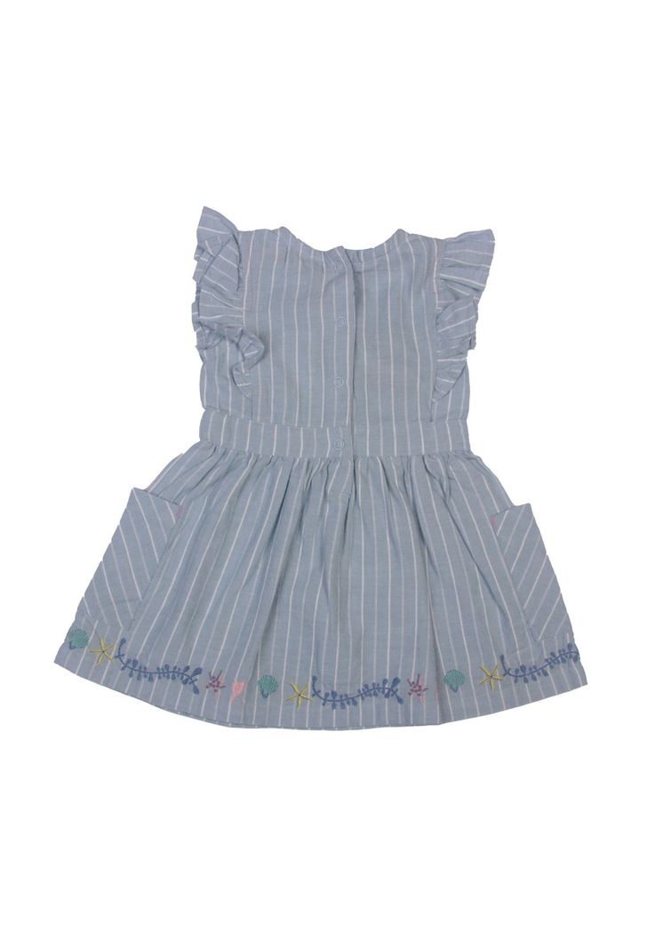 Vestido Bebe Niña Celeste Pillin-4