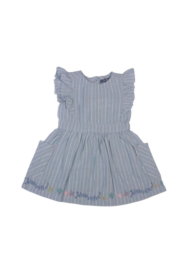 Vestido Bebe Niña Celeste Pillin-0