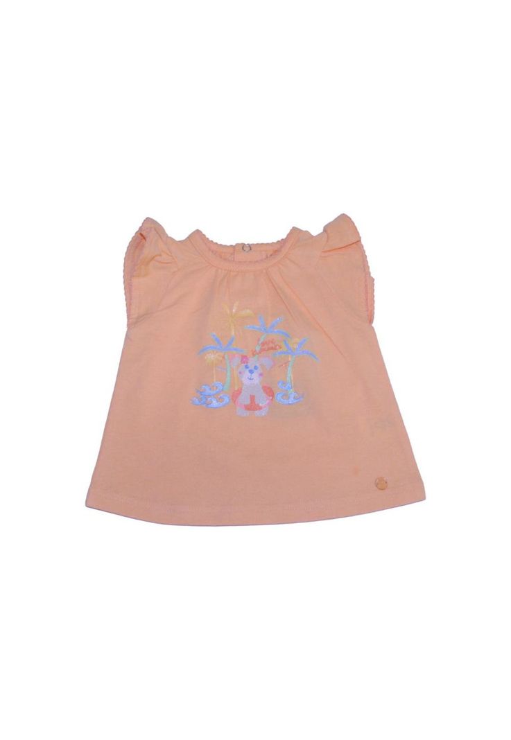 Polera Bebe Niña Naranja Pillin-0